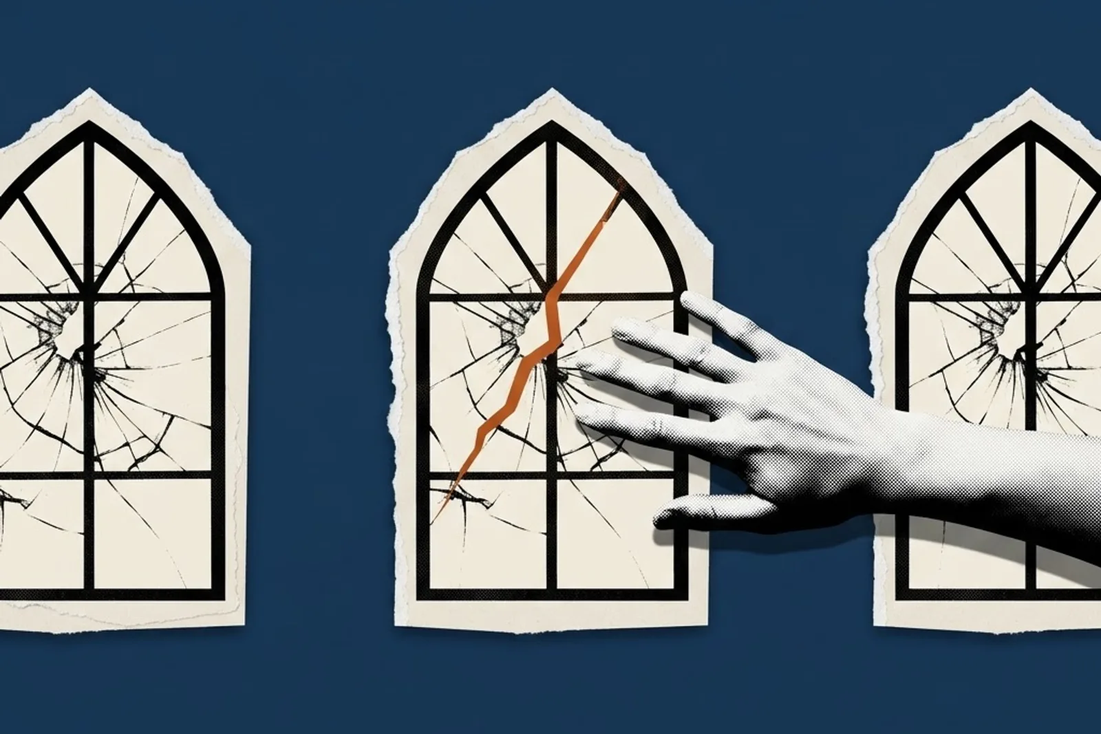 Ilustración de portada del artículo «Cuando la fe también guarda trauma»